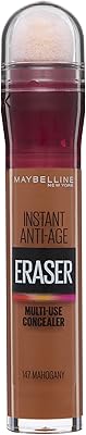 Maybelline anti-erase instant eye concealer, anti-cernes et imperfections, formule ultra mélangeable, 147 acajou