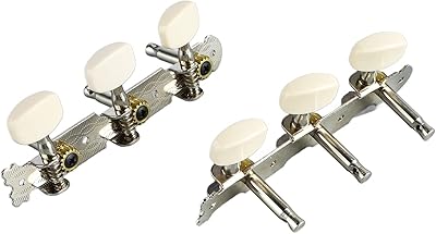 Chevilles d'accordage de guitare classique, têtes d'instrument et boutons d'accordage 3 + 3