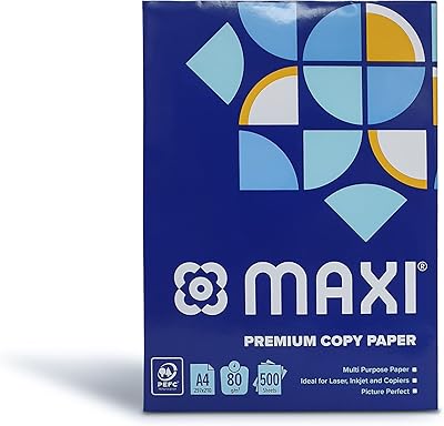 Papier de copie maxi a4 80 g/m2, 500 feuilles, papier a4, 80ga4