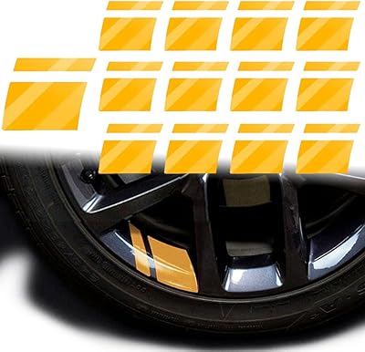 Ensemble de 12 pièces de 12 autocollants de voiture réfléchissants imperméables à rayures