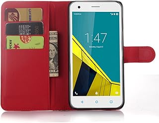 Coque vodafone smart ultra 6 étui portefeuille à rabat en cuir pu