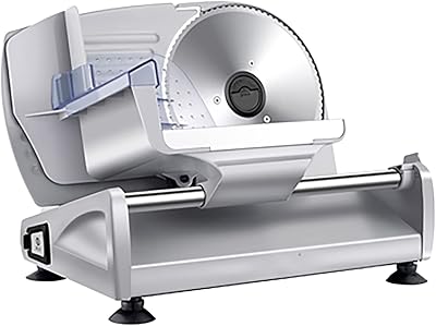 Trancheuse à viande trancheuse électrique pour charcuterie lame amovible en acier inoxydable