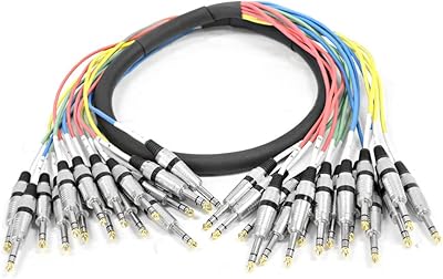 Seismic audio - câble serpent sasrt-16x5-16 canaux trs 1/4\" - 5 pieds