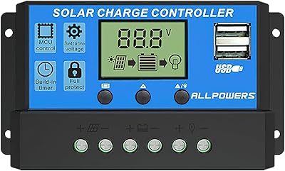 Contrôleur de chargeur solaire toutes puissances 20a, régulateur de batterie intelligent avec port