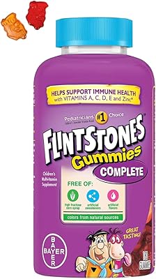 Comprimés à croquer pour enfants flintstones, multivitamines pour enfants et tout-petits avec vitamines a, b6, b12, c, e, zinc et plus, 180 pièces. Diaytar Sénégal : L'e-commerce qui vous ressemble