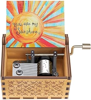 You are my sunshine boîte à musique en bois personnalisée gravée au laser