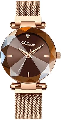 Montres de luxe pour femmes, mouvement à quartz analogique et bracelet en maille
