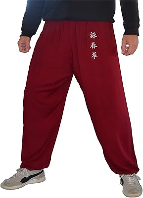 Pantalon wing chun style kung fu tai chi pour hommes et femmes, pantalon