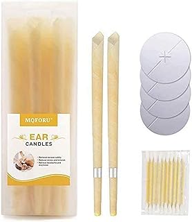 Bougies auriculaires en cire d'abeille naturelle mq dissolvant de cérumen avec disques