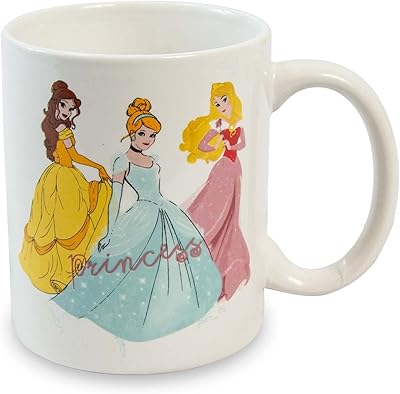 Tasse à café en céramique disney princess, 14 oz, produit officiel disney, multicolore