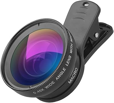 Kit d'objectif de téléphone apl-0.45wm ultra grand angle 0,45x et objectif macro ultra