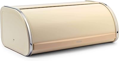 Corbeille à pain en métal brabantia (17,5 cm x 44,5 cm, beige)