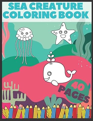 Livre de coloriage de créatures marines pour les enfants : de belles illustrations de la vie marine que les enfants peuvent colorier pour apprendre. Diaytar : Où chaque achat est une victoire pour votre budget