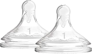 Dr. brown's options+, mamelon en silicone à large ouverture niveau 1, 0 mois