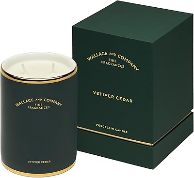 Bougie en bois de cèdre et vétiver wallace & co. - 2 mèches