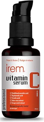 Sérum visage erem à la vitamine c avec acide hyaluronique, acide férulique, aloe