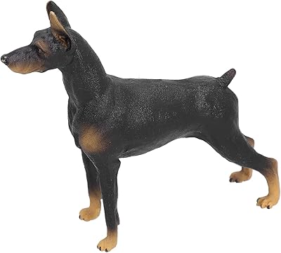 Figurine de chien jouet doberman pinscher figurine de chiot à collectionner figurines d'animaux