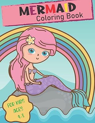 Livre de coloriage de sirènes pour les enfants de 4 à 8 ans