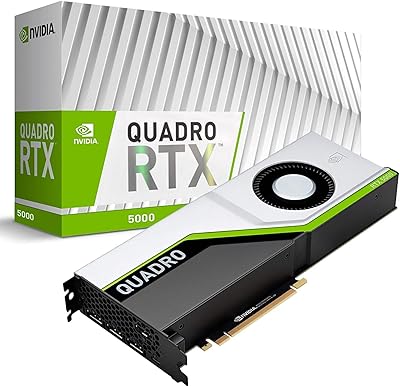Carte graphique professionnelle pny quadro rtx 5000 16 go gddr6 pci express 3.0