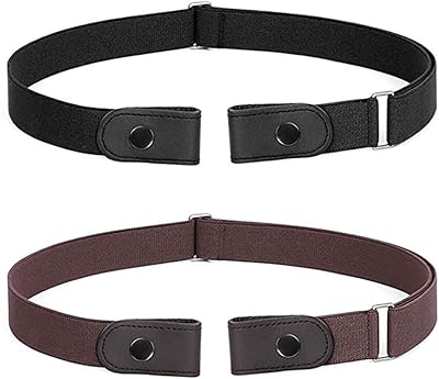 Ceinture élastique réglable sans boucle unisexe, ceinture élastique invisible pour hommes et femmes