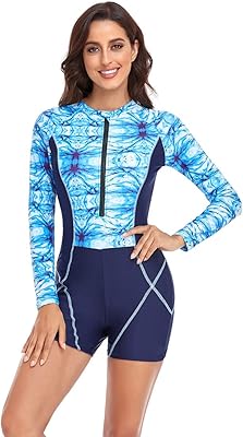 Maillot de bain une pièce pour femme, manches longues, protection contre les éruptions