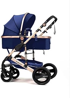 Poussette bébé 3 en 1, poussette à siège réversible, poussette nouveau-né avec parapluie