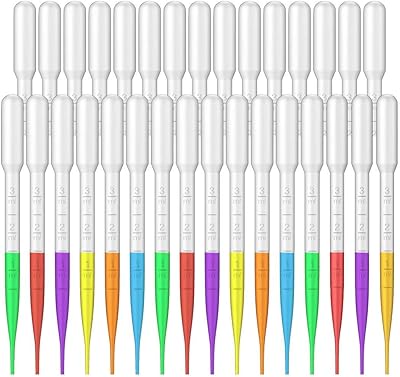 100pcs pipettes de transfert jetables en plastique - compte-gouttes gradué calibré en plastique
