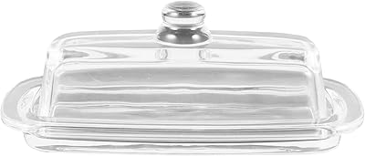 Beurrier avec couvercle en verre transparent assiette à fromage récipient