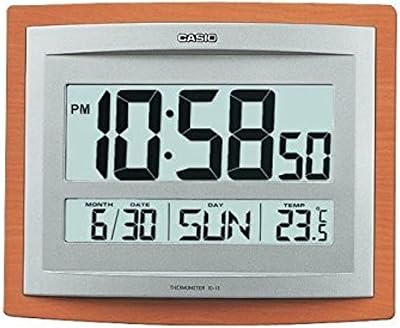 Horloge murale numérique casio id-15s-5df - orange