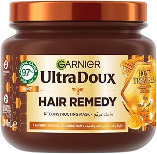 Garnier ultra doux honey treasures masque remède capillaire restructurant pour cheveux abîmés 340