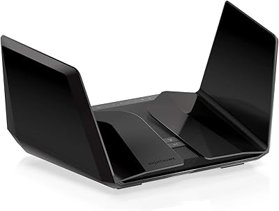 Routeur wi-fi nighthawk raxe500 axe11000 tri-bande 6e 12 flux jusqu'à 10,8 gbit/s