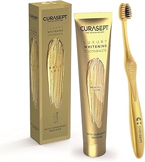 Dentifrice blanchissant de luxe coracept gold, 75 ml + brosse à dents
