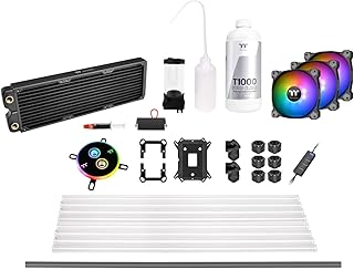 Kit de refroidissement par eau thermaltake cl-w243-cu12sw-a pacific c360 avec pompe/réservoir ddc, synchronisation