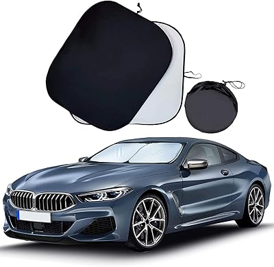 Pare-soleil nalanda pour pare-brise de voiture avec sac de rangement pliable pour bloquer