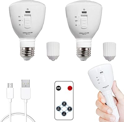 Lampe de poche à batterie rechargeable usb avec télécommande, lampe de secours multifonction