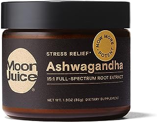 Complément alimentaire moon juice extrait de poudre de racine d'ashwagandha biologique (extrait 15:1)