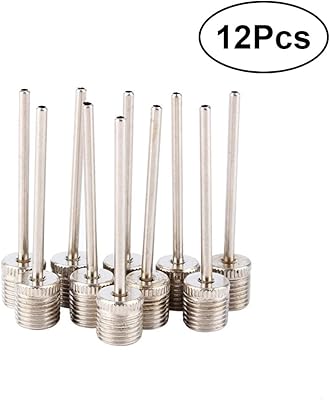 12 pièces aiguilles de gonfleur d'air pour ballons de sport basket-ball football ballon