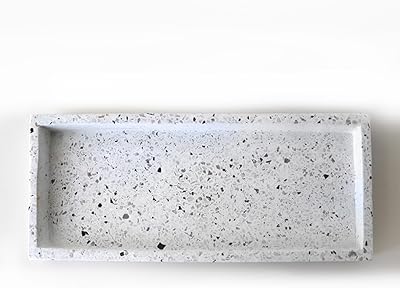 Plateau de luxe en marbre terrazzo kichi pour vanité et salle de bain