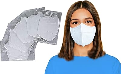 Masque de protection chirurgical 3d hermétique pour adultes, emballé individuellement (50 pièces) (blanc)