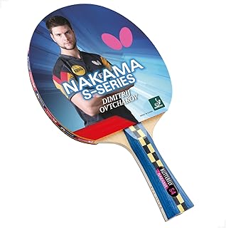 Raquette de tennis de table nakama butterfly s4 puissance en fibre de carbone