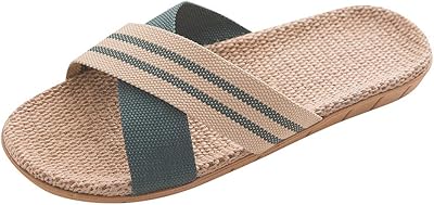 Chaussures de plage décontractées à bout ouvert pour hommes, pantoufles de maison