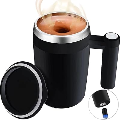 Tasse à café auto-remuante tech sock - tasse en acier inoxydable pour café/thé/chocolat