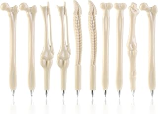 Stylos à bille fantaisie en forme d'os pour infirmière, médecin, artiste, école, bureau