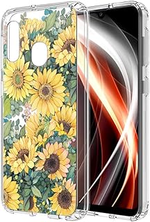 Zhuofan coque transparente pour samsung galaxy a20e avec motif [ultra fin] antichoc