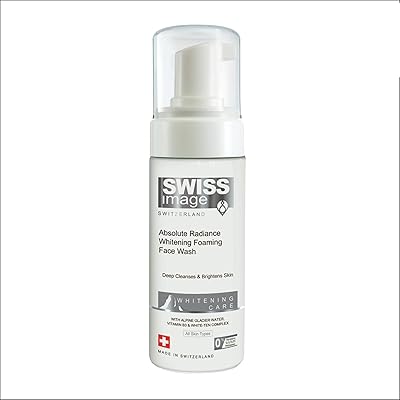 Nettoyant moussant éclaircissant pour le visage swiss image, 150 ml, formulé