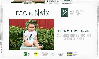 Couches naty eco taille 2, 33 unités (3-6 kg, 6-13 lbs)