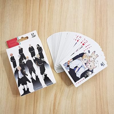 Aepro - 54 pièces/ensemble de cartes anime tokyos of revengerss, jeu de société