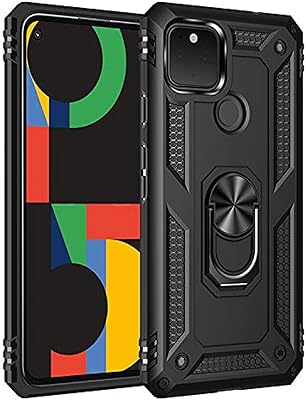Coque de protection rigide en silicone antichoc avec anneau de support pour google