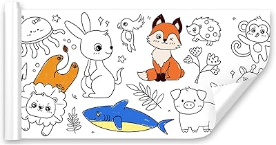 Rouleau de dessin seiss kids - rouleau de papier de coloriage pour enfants