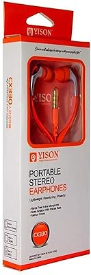 Écouteurs yison cx330 avec microphone et câble plat antibruit de 3,5 mm